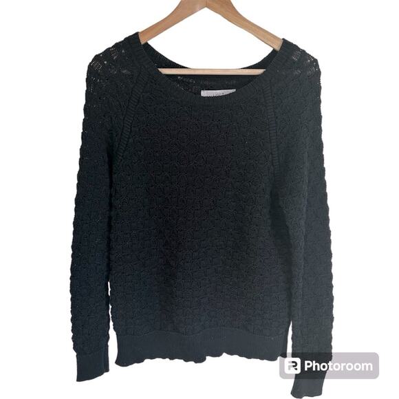 Loft women’s sweater small black long sleeve - Picture 1 of 8